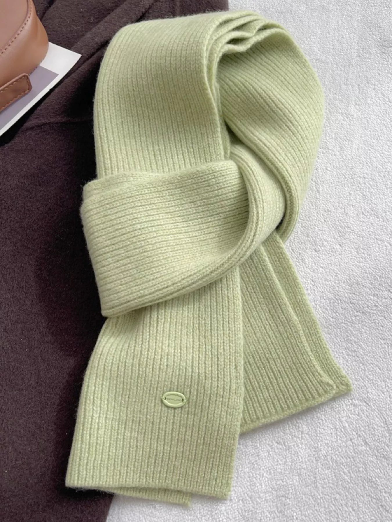 Pure Wool Soft Knit Scarf