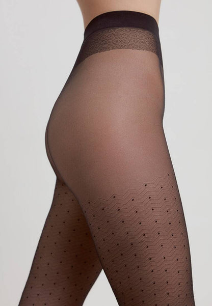 Conte Pauline 20 Den - Fantasy Women's Tights with geometric pattern "dots" (20С-90СП)
