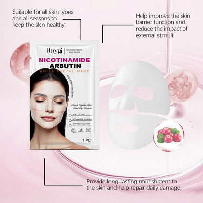 Hoygi Nicotinamide Arbutin Moisturizing Mask (Bag) Facial Skin Hydrating, Moisturizing, Firming And Nourishing Essence Mask