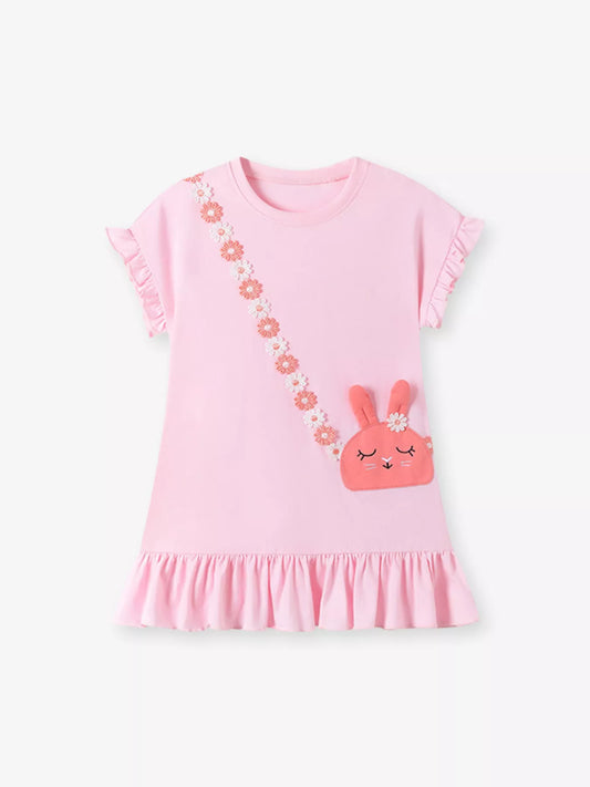 Children's Bunny Ruffle Hem Dress
