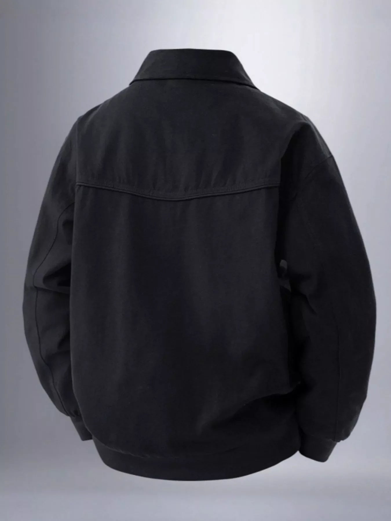 Men's Plus Size Zip Up Long Sleeve Jacket