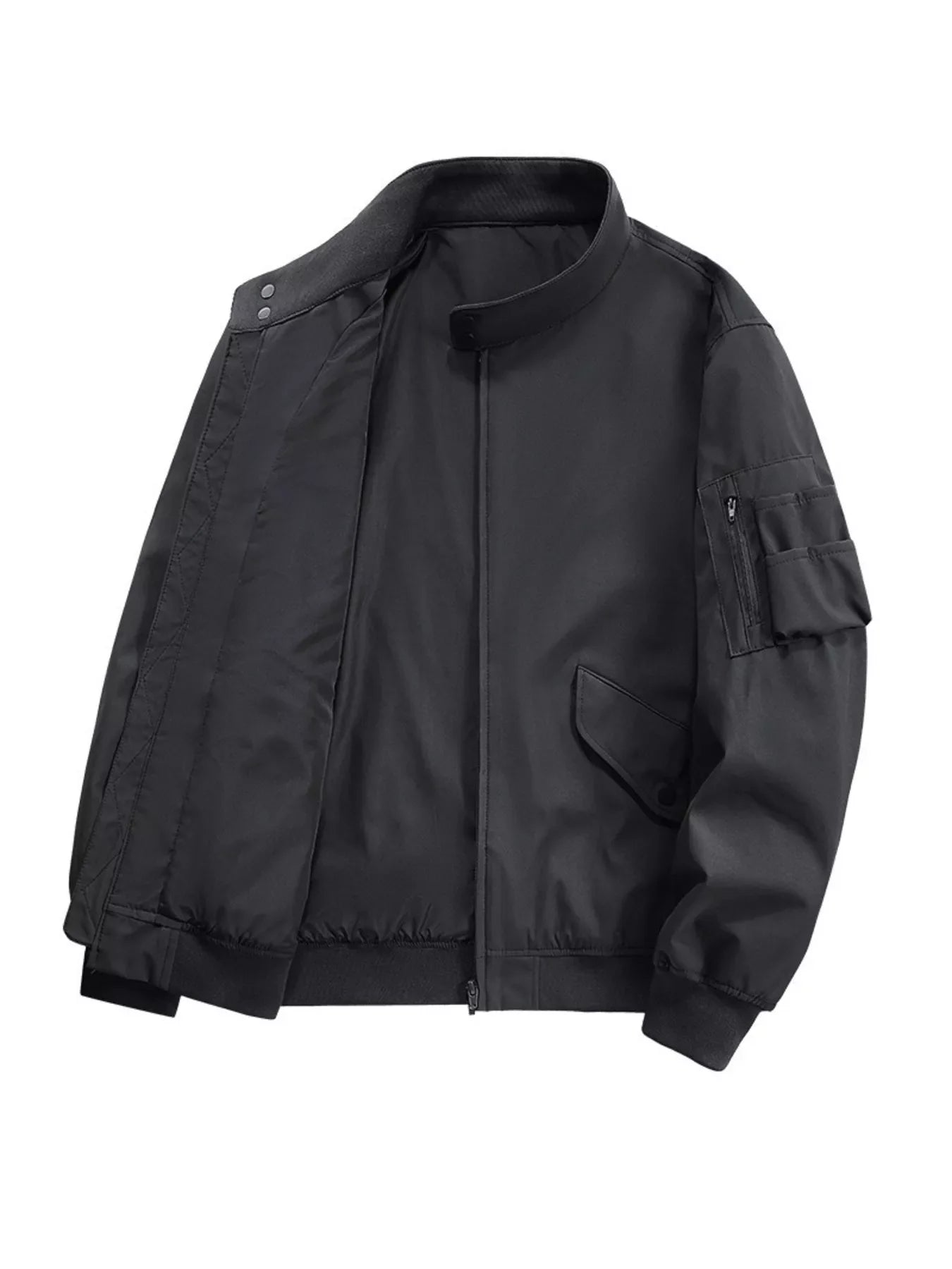 Men's Plus Size Casual Lightweight Zip Up Jacket