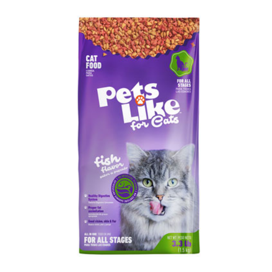 Pets Like for Cats Fish Flavor Dry Cat Food (3.3lbs)