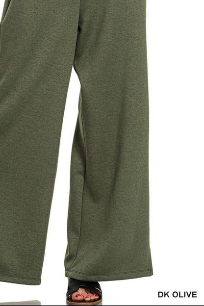 Zenana Scuba Drawstring Pants