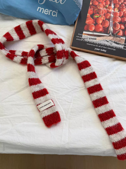 Striped Knitted Warm Scarf