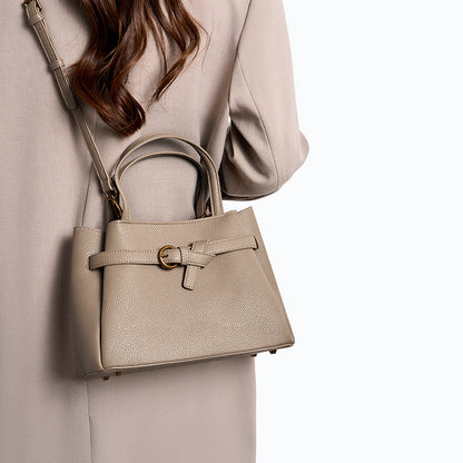 Leather Top Handle Handbag