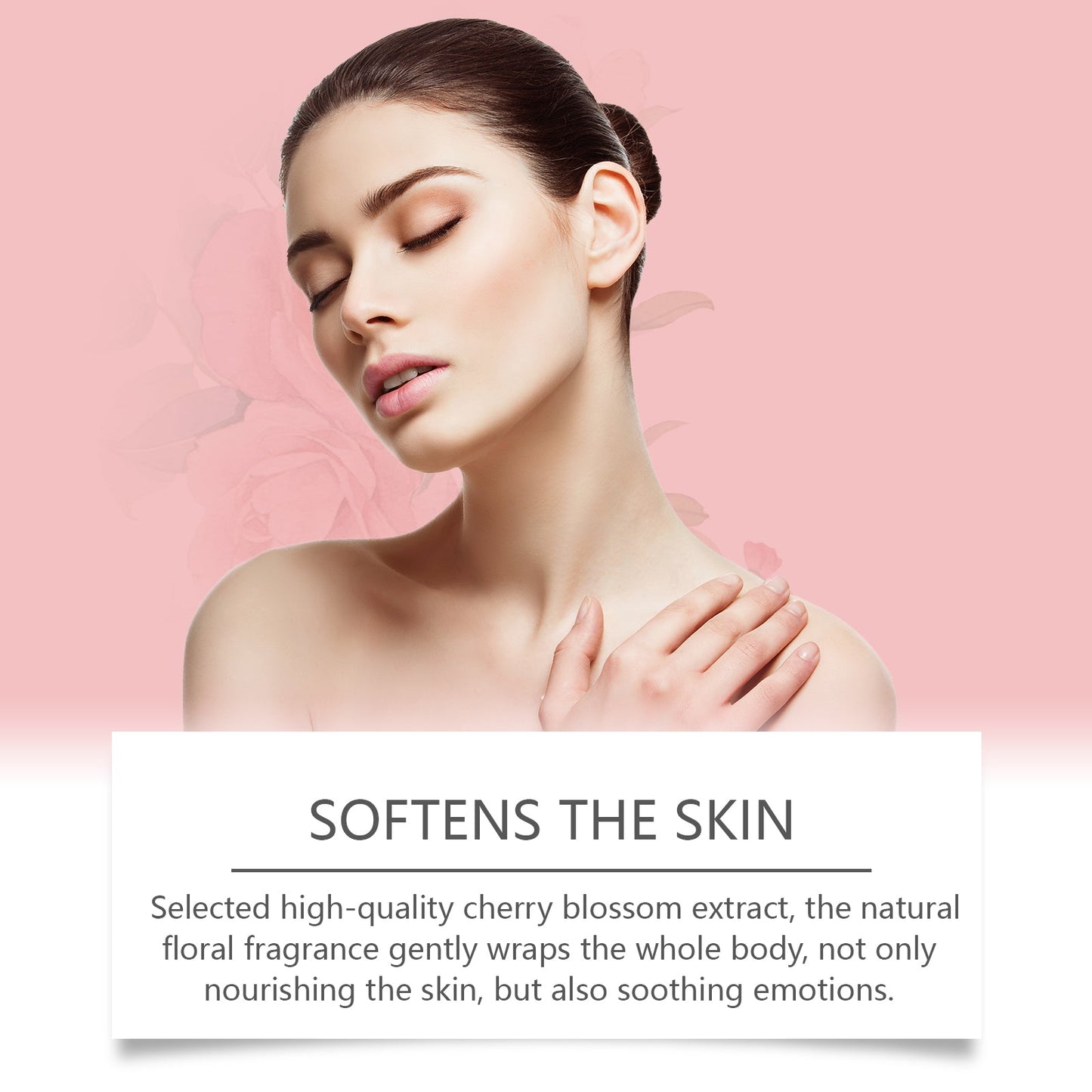 EELHOE Cherry Blossom Moisturizing Shower Gel Gently Cleanses The Body, Moisturizes And Moisturizes For A Long Time