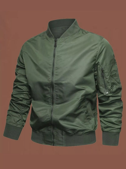 Men's Plus Size Classic Lightweight Bomber Jacket