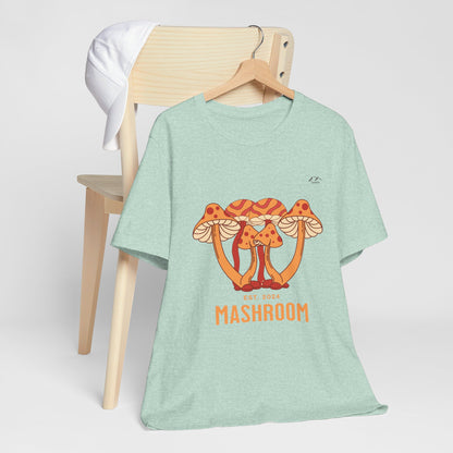 TS-029ML-24 Mushroom T-Shirt Forest Fungi Art Mushroom Lover Shirt