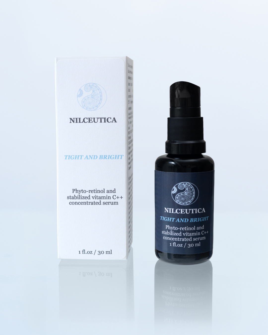 TIGHT AND BRIGHT, an Advanced Gentle Phyto-Retinol and Vitamin C Serum, 12 Innovative Technologies, 55% High-Performance Cosmeceuticals