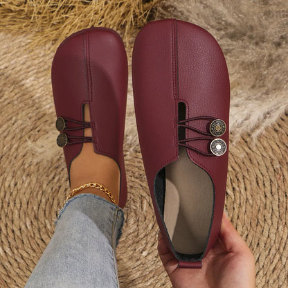 Round Toe Flat Slip-Ons