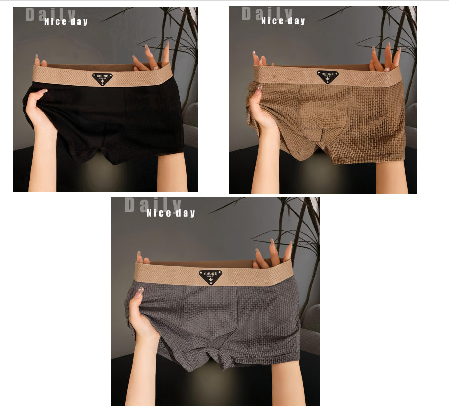 Men's Ice Silk Underwear Fashion Sport Boxer