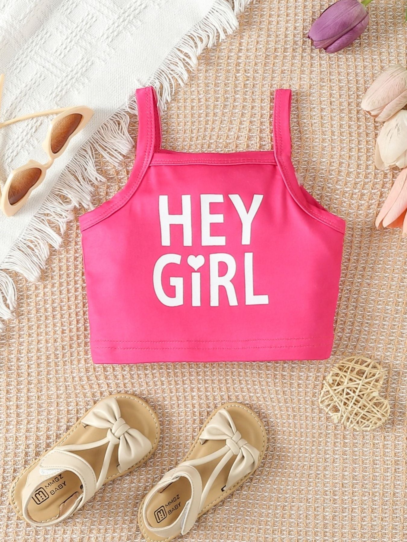 Children's Hey Girl Cami & Denim Shorts Set