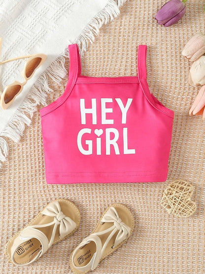 Children's Hey Girl Cami & Denim Shorts Set