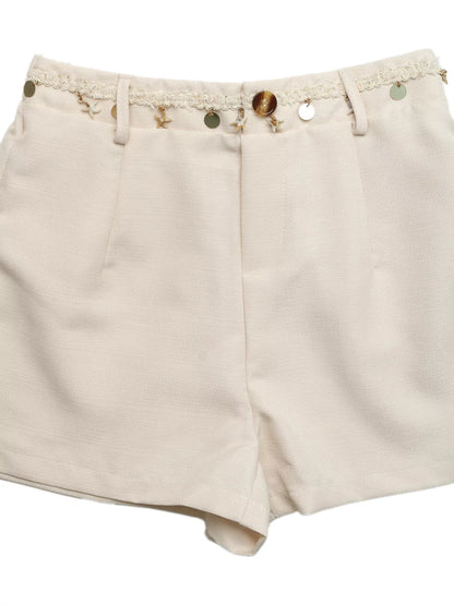 Embellished Sleeveless Top & Shorts Set