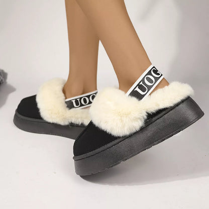 Round Toe Platform Ankle Boots