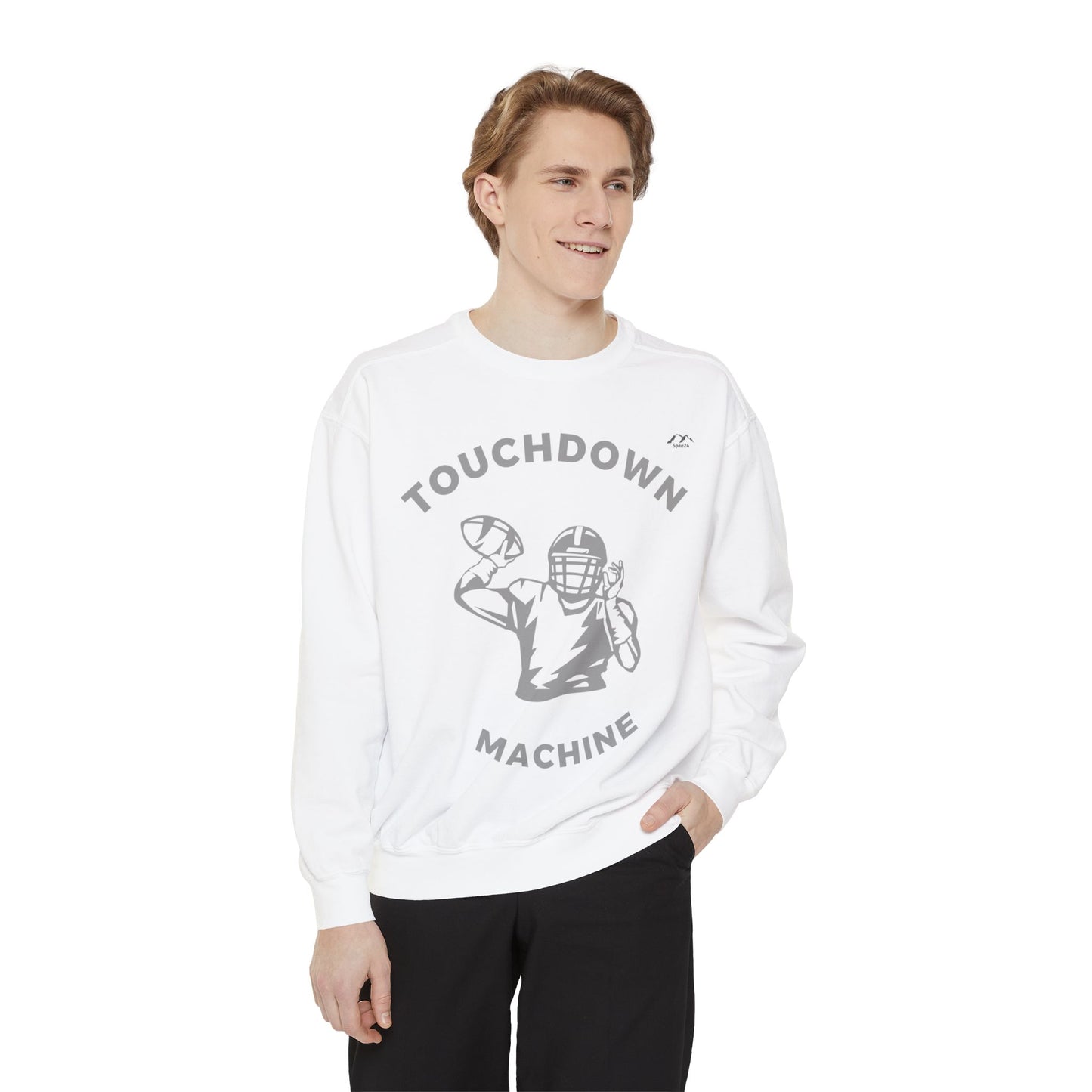 SW-117ML-24 Unisex Garment-Dyed Sweatshirt long sleeve sweat shirt for Football Rugby lovers