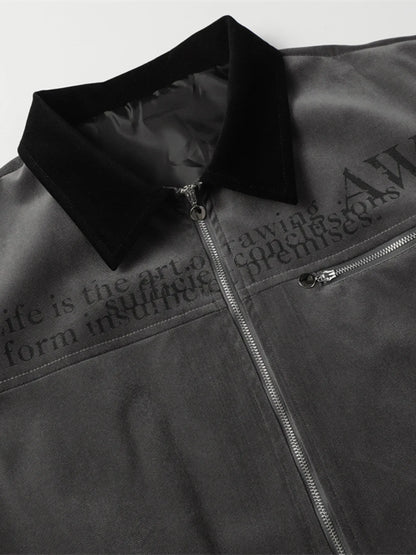 Men's Zip Up Long Sleeve Jacket