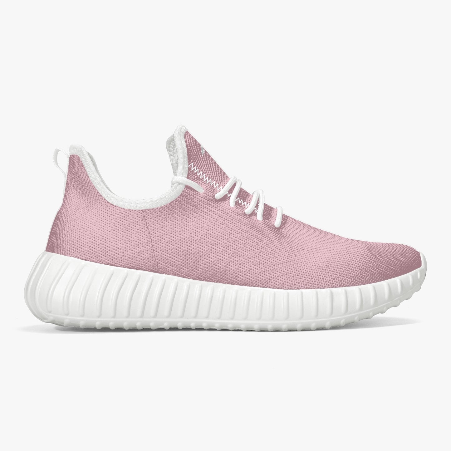 SHO-014PNK-24  Blush Pink Mesh Knit Sneakers Lightweight Athletic Shoes for Women Breathable Running Shoes Casual Walking Sneakers