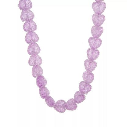 Colorful Resin Heart Necklace