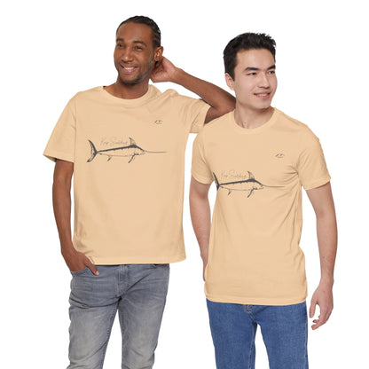 TS-028ML-24 Swordfish T-Shirt  Ocean Lover Swordfish Art Fishing Gift