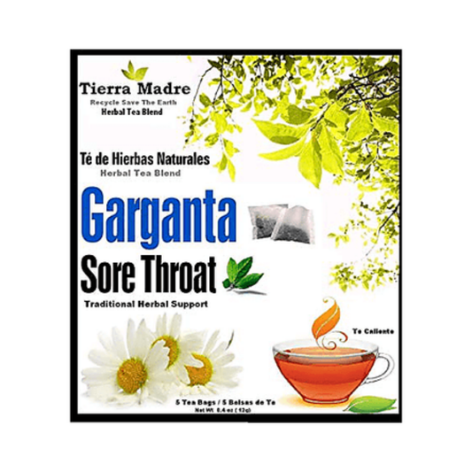Tierra Madre Garganta Sore Throat Herbal Tea Supplement (5ct)