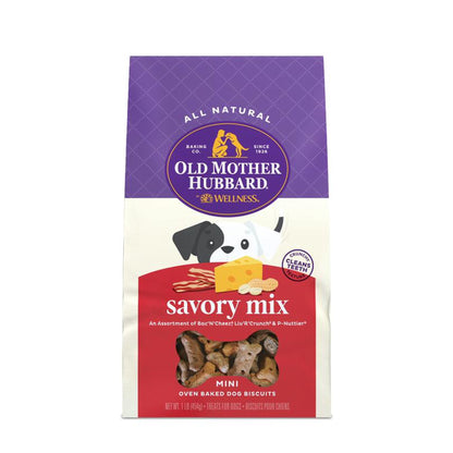 Old Mother Hubbard Temperature Controlled Savory Mix Mini Biscuits - Case of 4 (16 Oz)