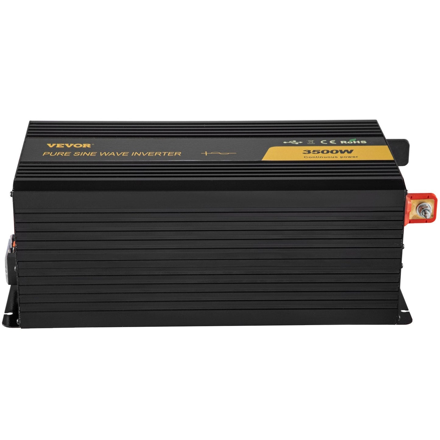 Pure Sine Wave Inverter 3500 Watt Power Inverter, DC 12V To AC 120V Car Inverter, With USB Port LCD Display Remote Controller And AC Outlets For RV Truck Car Solar System Travel Camping