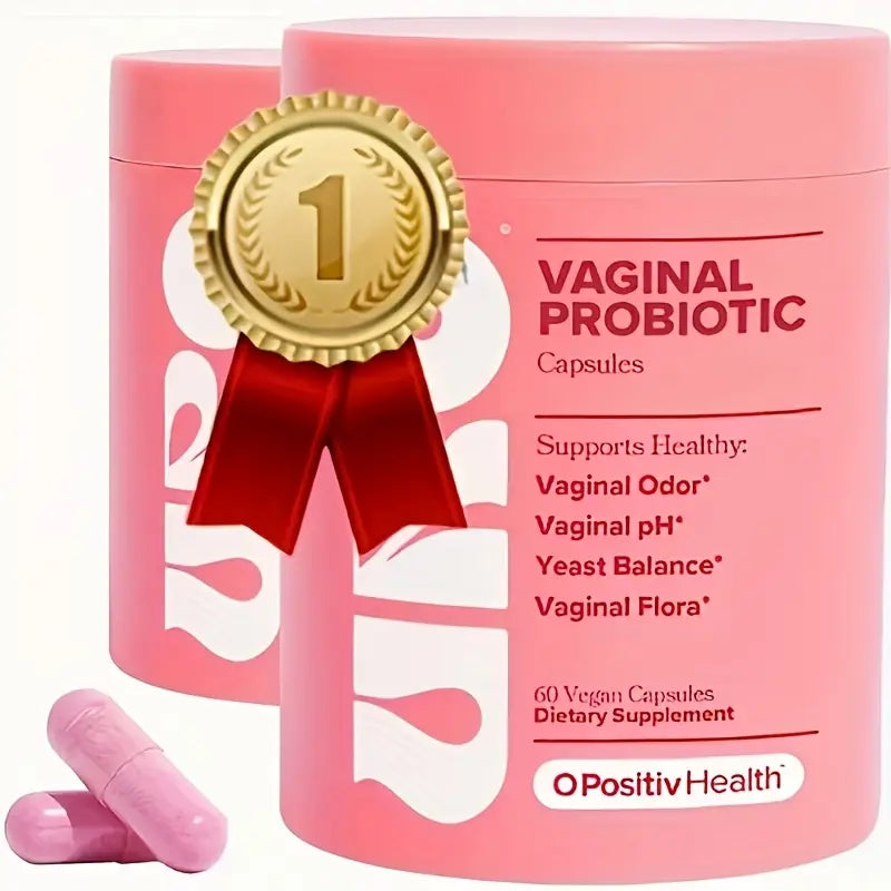 URO Vaginal Probiotics for Women pH Balance with Prebiotics & Lactobacillus Probiotic Blend - Women's Vaginal Health Supplement - Promote Healthy Vaginal Odor & Vaginal Flora, 60 Count (Pack of 1)