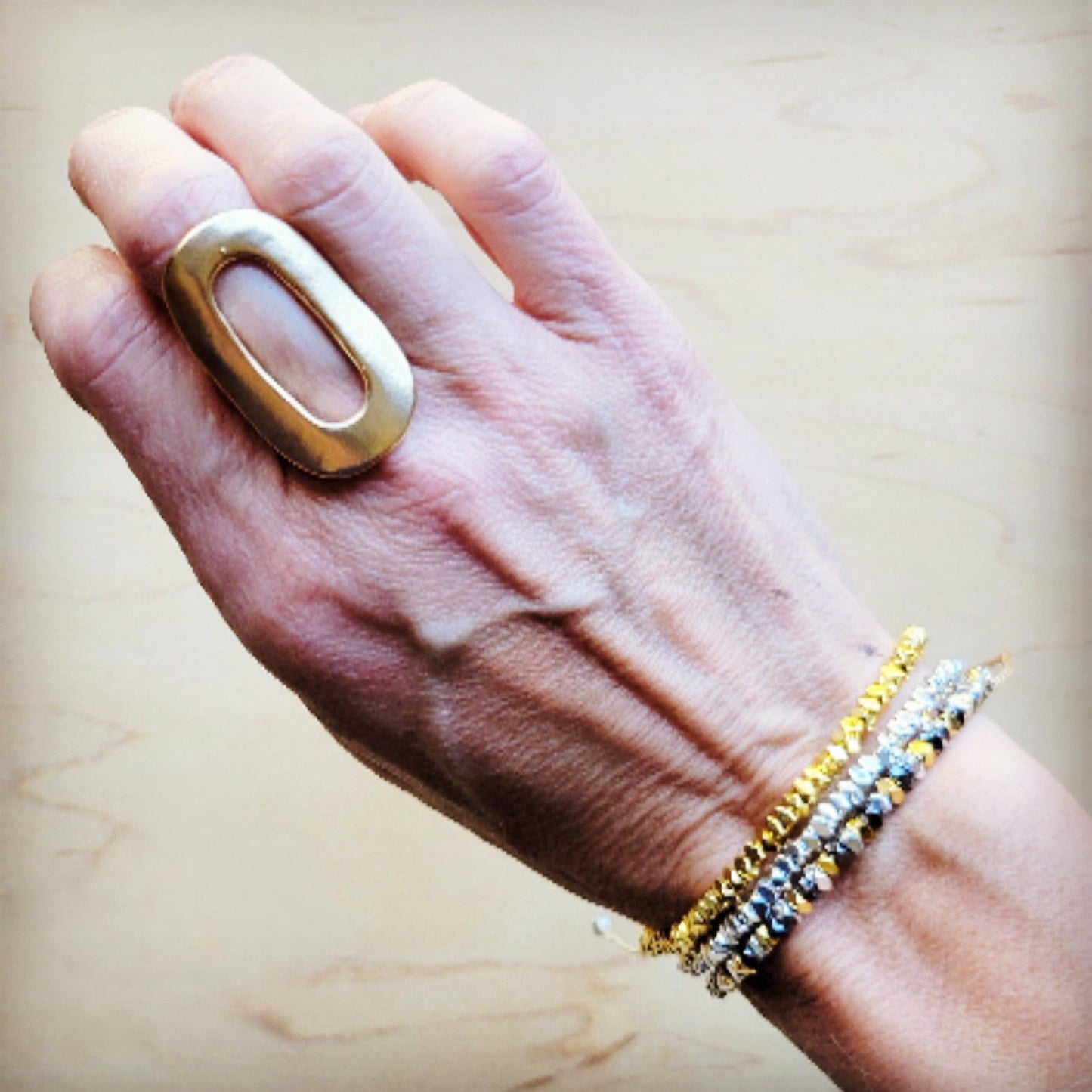 **Stackable Woven Beaded Bracelet in Multi 809x