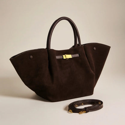THE MARY SUEDE TOTE BAG