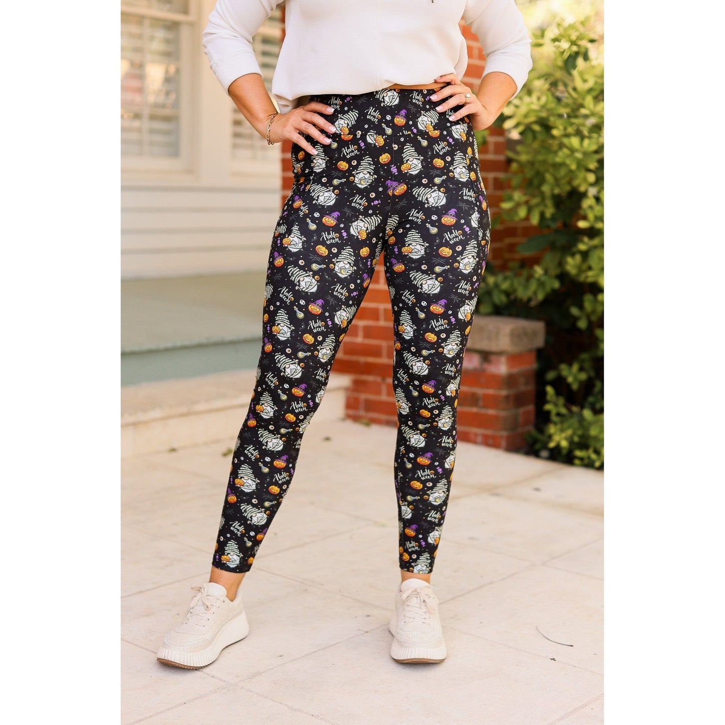 Halloween Gnomes Full Length Leggings *