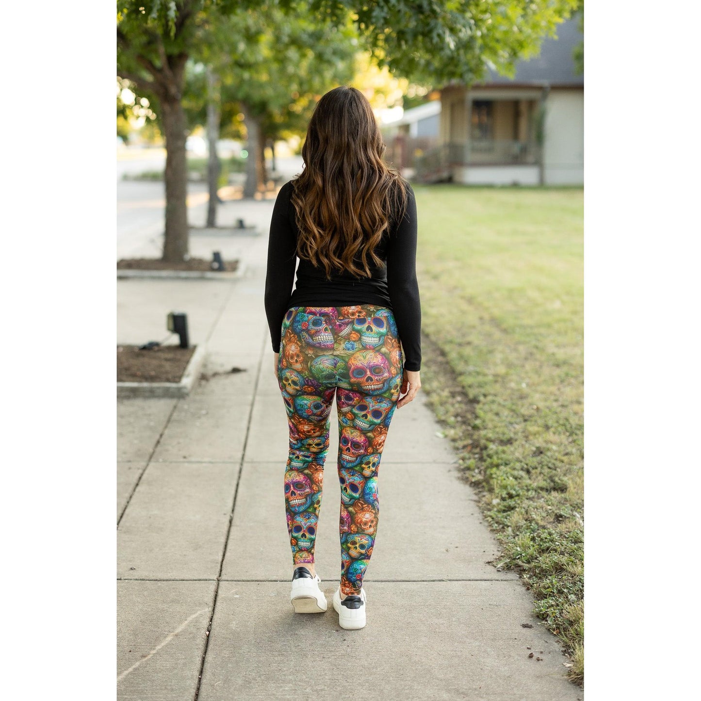 The Piper - Paisley Skull Leggings*