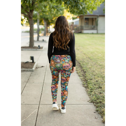 The Piper - Paisley Skull Leggings*