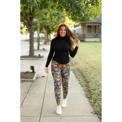 The Piper - Paisley Skull Leggings*