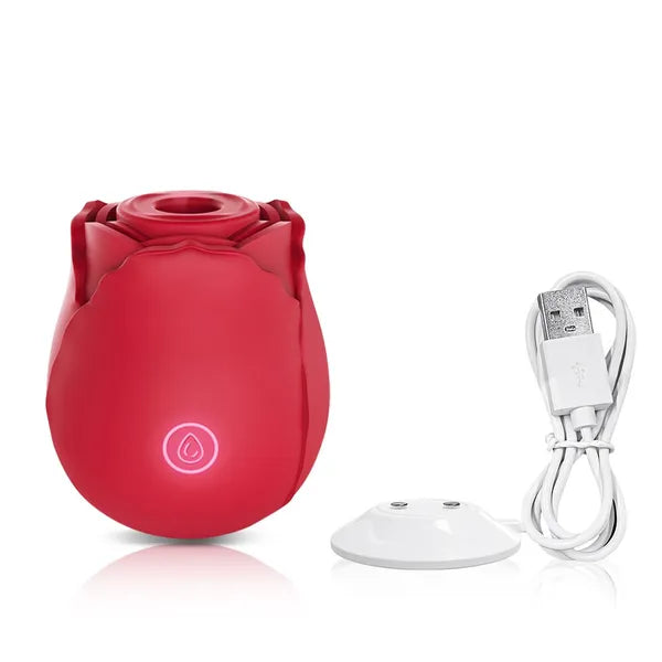 Discreet 10 Speed Personal Massage Rose Vibrator-Sucking Massager For Women