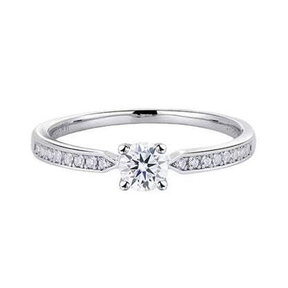 925 Sterling Silver Moissanite Ring