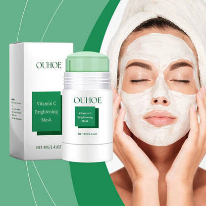 OUHOE Green Tea Facial Cleanser Solid Mask Improves Dullness, Moisturizes, Gently Cleans And Brightened Skin Mask
