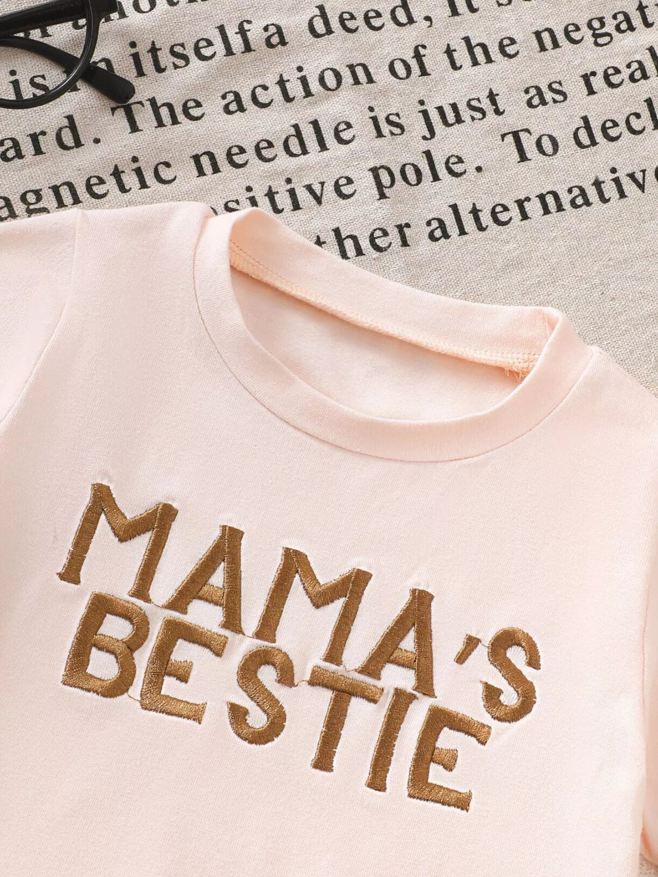Children's Mama's Bestie Tee and Shorts Set