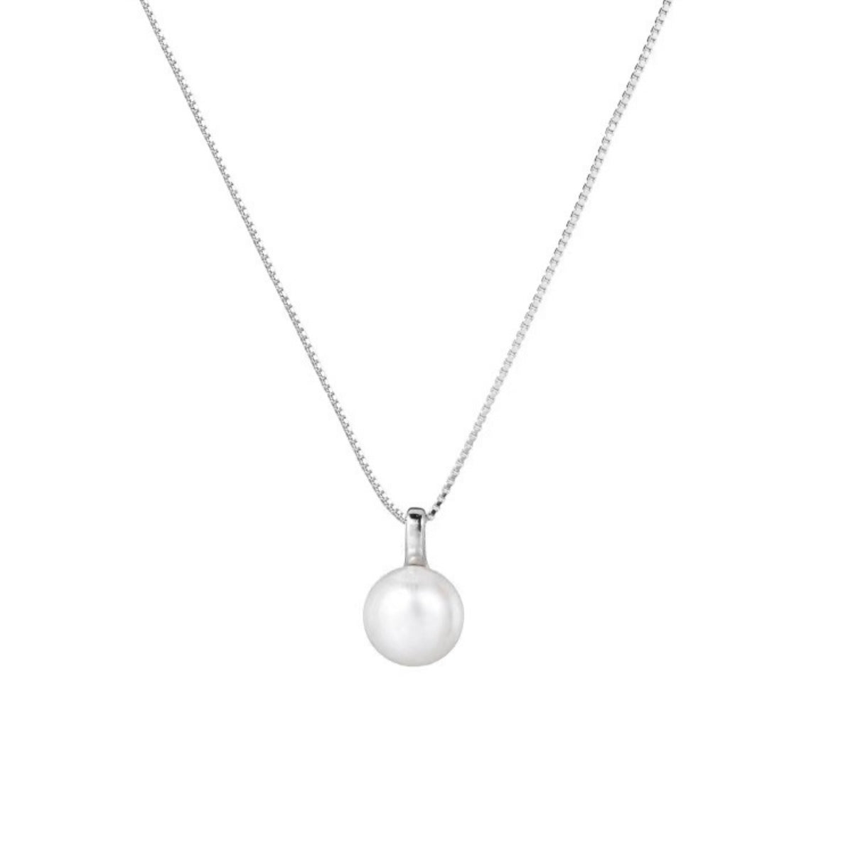 925 Sterling Silver Pearl Necklace