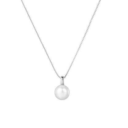 925 Sterling Silver Pearl Necklace