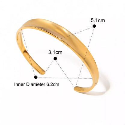 18K Gold-Plated Stainless Steel Open Ring