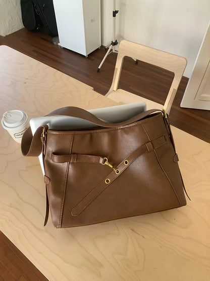 Buckle Decor Tote Bag
