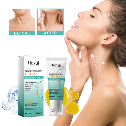 Hoygi Neck Firming Cream, Lighten Neck Lines Firming Brightening Skin Hydrating Anti-Wrinkle Firming Lifting Cream