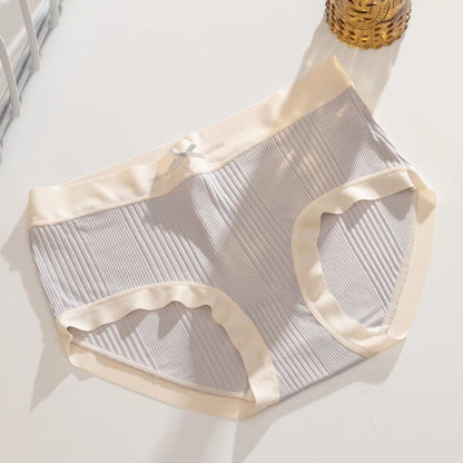 Nude Feel Mid-waist Underwear Seamless Breathable Thin Pure Cotton