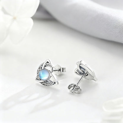 Moonstone Stud Earrings