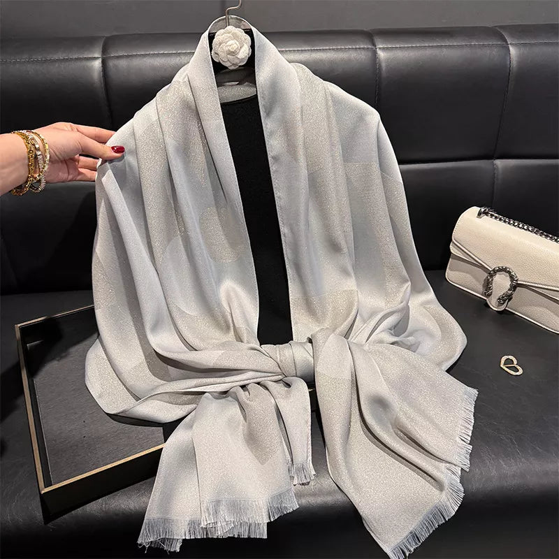 Lightweight Raw Hem Scarf