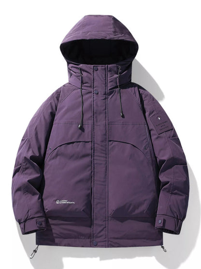 Men's Plus Size Hooded Padded Puffer Jacket