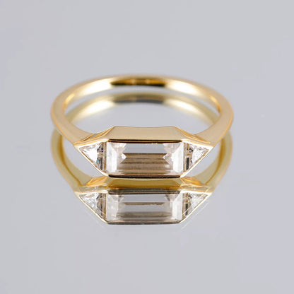 1 Carat Moissanite 925 Sterling Silver Ring