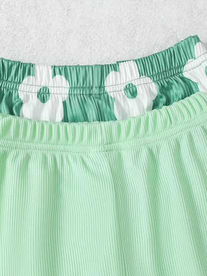 Children's Long Sleeve Bodysuit and Pants 4 Piece Set